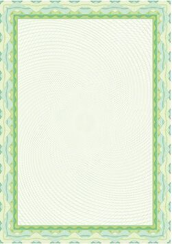 Бумага для сертификатов Decadry с водяными знаками OSD4020 "Зелёная спираль", ( А4,115г, 25л)