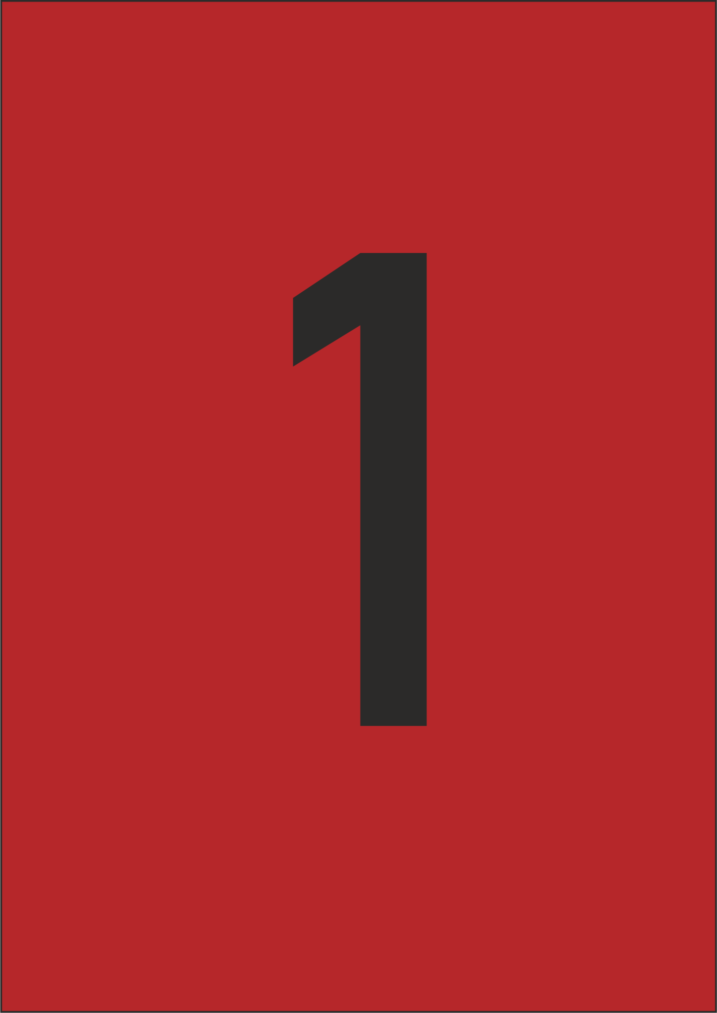 Самоклеящиеся этикетки красного цвета на листах А4 (возможны любые размеры)