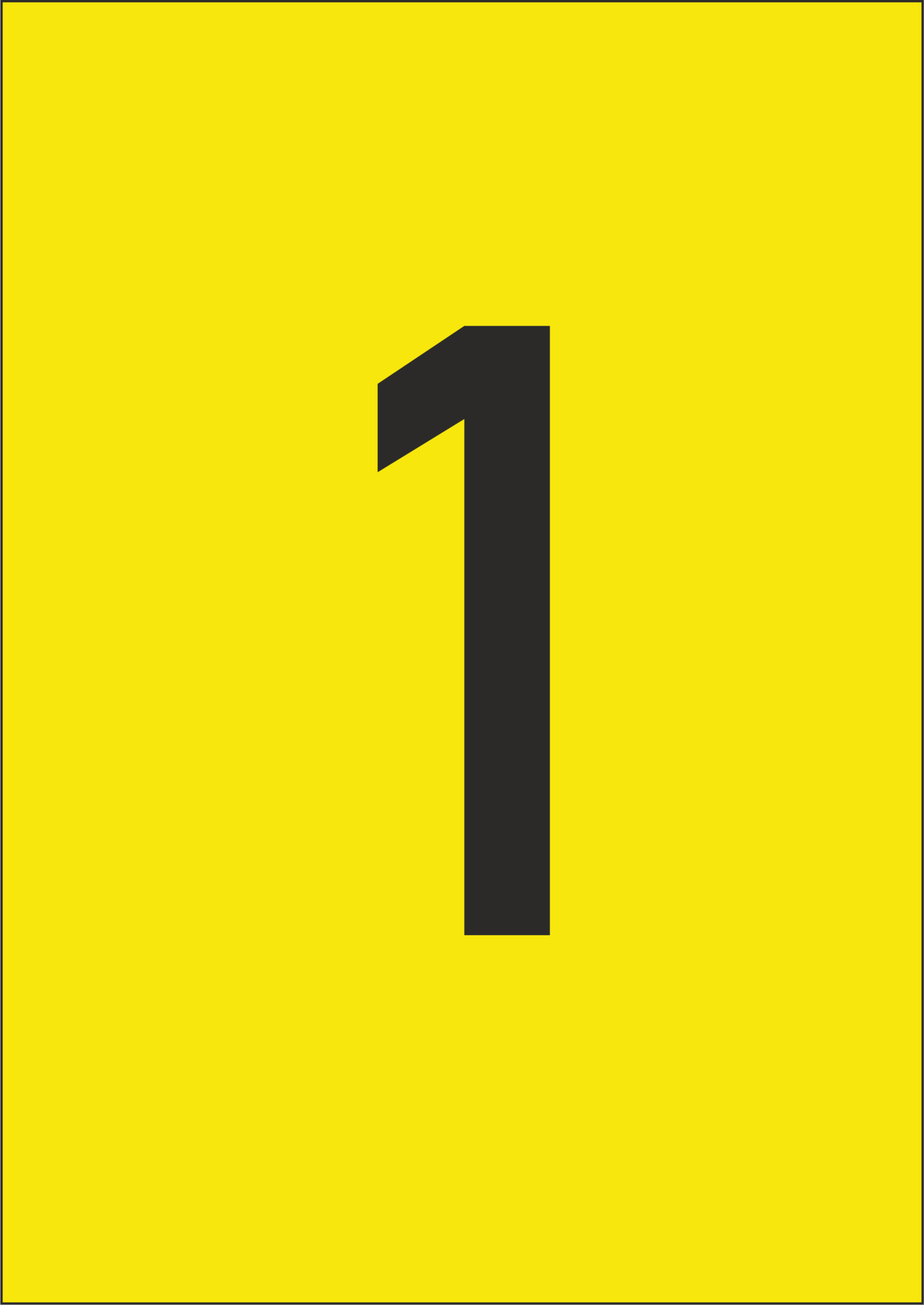 Самоклеящиеся этикетки желтого цвета на листах А4 (возможны любые размеры)